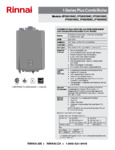 Rinnai I-Series Plus Combi Boiler Specsheet