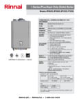 Rinnai I-Series Specsheet
