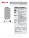 Rinnai IP175S & IP199S Specsheet