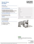 Chicago Faucets 625-ABCP Foot-Operated Remote Valve with Short Pedals specsheet Chicago Faucets 625-ABCP Foot-Operated Remote Valve with Short Pedals specsheet