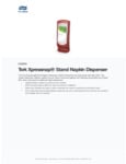 6336000_Tork+Xpressnap®+Stand+Napkin+Dispenser Spec Sheet