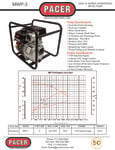 Pacer MWP-3 Specsheet Pacer MWP-3 Specsheet