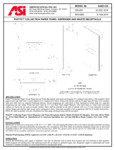 PIATTO™ - FULLY RECESSED PAPER TOWEL DISP. & WASTE RECEPTACLE - PHENOLIC DOOR Spec sheet PIATTO™ - FULLY RECESSED PAPER TOWEL DISP. & WASTE RECEPTACLE - PHENOLIC DOOR Spec sheet
