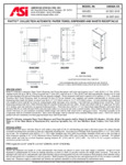 PIATTO™ - FULLY RECESSED AUTO ROLL PAPER TOWEL DISP. & WASTE RECEPTACLE - BATTERY - WHITE PHENOLIC D spec sheet PIATTO™ - FULLY RECESSED AUTO ROLL PAPER TOWEL DISP. & WASTE RECEPTACLE - BATTERY - WHITE PHENOLIC D spec sheet
