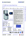 Manitowoc IYT1200 Spec Sheet Manitowoc IYT1200 Spec Sheet