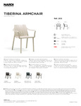 Nardi Tiberina Armchair Specsheet Nardi Tiberina Armchair Specsheet