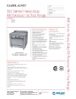Garland 36E Range Specsheet
