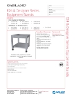 Garland G-Series Flame Failure Specsheet Garland G-Series Flame Failure Specsheet