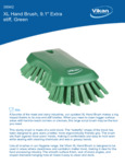 Vikan Scrub Brush Specsheet Vikan Scrub Brush Specsheet