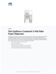 Tork OptiServe Coreless Double Roll Dispenser Specsheet Tork OptiServe Coreless Double Roll Dispenser Specsheet