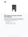 Tork OptiServe Coreless Double Roll Dispenser Specsheet Tork OptiServe Coreless Double Roll Dispenser Specsheet