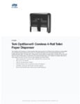 Tork OptiServe Coreless 4-Roll Toilet Paper Dispenser Specsheet Tork OptiServe Coreless 4-Roll Toilet Paper Dispenser Specsheet