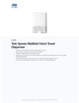 Tork Xpress Hand Towel Dispenser Specsheet
