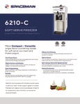 7156210CX Spaceman Soft Serve Spec Sheet