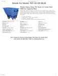 736TDTBLUHD50_Spec Sheet 736TDTBLUHD50_Spec Sheet