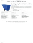 736TDTBLULD100_Spec Sheet 736TDTBLULD100_Spec Sheet