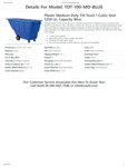 736TDTBLUMD100-Spec Sheet