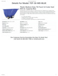 736TDTBLUMD50_Spec Sheet