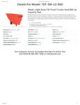 736TDTREDLD100_Spec Sheet 736TDTREDLD100_Spec Sheet