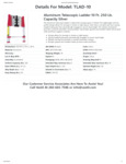 Vestil TLAD-10 Specsheet Vestil TLAD-10 Specsheet