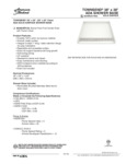 American Standard Townsend Shower Base Specsheet