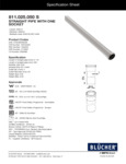 Blucher Straight Pipe Specsheet