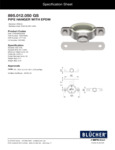 Blucher Pipe Hanger Specsheet Blucher Pipe Hanger Specsheet