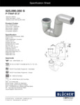 Blucher P-Trap Specsheet