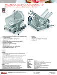 Palladio 330 Evo Automatic Spec Sheet