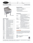 Krowne Royal Series Ice Bin Specsheet Krowne Royal Series Ice Bin Specsheet