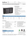 Krowne Self-Contained Refrigeration Specsheet