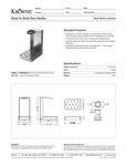 Krowne Soda Gun Holders Specsheet Krowne Soda Gun Holders Specsheet