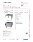 Garland G-BRL-STD-CAB Specsheet Garland G-BRL-STD-CAB Specsheet