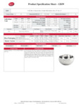 Tablecraft Hive Collection Bowl Specsheet