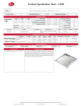 Tablecraft Hive Collection Tray Specsheet Tablecraft Hive Collection Tray Specsheet