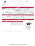 Tablecraft Hive Collection Pitcher Specsheet