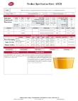 Tablecraft Stackable Bowl & Lid Specsheet Tablecraft Stackable Bowl & Lid Specsheet