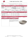Tablecraft Serving Bowl Specsheet Tablecraft Serving Bowl Specsheet