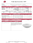 Tablecraft Serving Bowl Specsheet