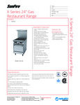 8099A_SUN_Spec_X24_RestaurantRange.pdf 8099A_SUN_Spec_X24_RestaurantRange.pdf