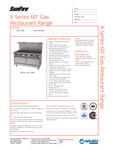 8101B_SUN_Spec_X60_RestaurantRange.pdf 8101B_SUN_Spec_X60_RestaurantRange.pdf