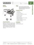 84145 Food Cutter Spec Sheet F7923 (11-23) 84145 Food Cutter Spec Sheet F7923 (11-23)