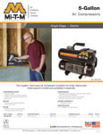Mi-T-M Hand Carry Electric Air Compressor Specsheet