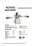Rondo SSO615 Floor Model Sheeter Specsheet