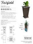 FAIRFIELD 34IN TALL PLANTER specsheet