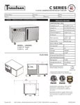 Traulsen C Series Blast Chiller Specsheet