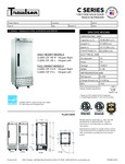Traulsen C Series Reach-In Freezer Specsheet