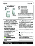 Traulsen 1 Section R290 Freezer Spec Sheet
