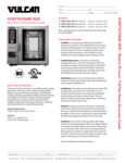 901CHEF102EC_ChefsCombi 102E Elec_Spec Sheet