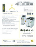 Arcobaleno APCG35/35D Specsheet